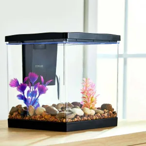 1.5 Gallon Plastic Aquarium Fish Tank Include Internal Filter Hood W/ Led Light D dutrading (68)