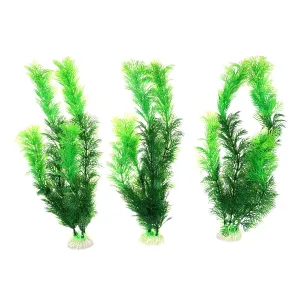 Unique Bargains Aquarium Plants Decorations Artificial Aquatic Plant 3 Pcs